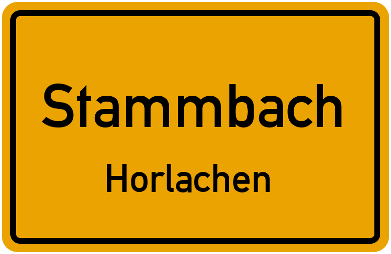 Ortsschild Stammbach