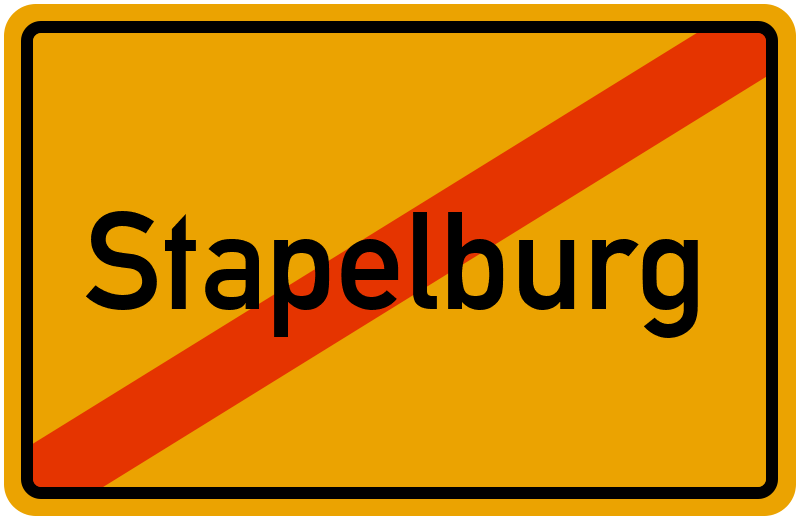 Ortsschild Stapelburg