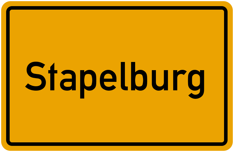 Ortsschild Stapelburg