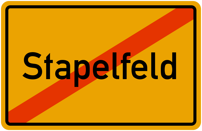 Ortsschild Stapelfeld