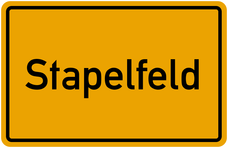 Ortsschild Stapelfeld