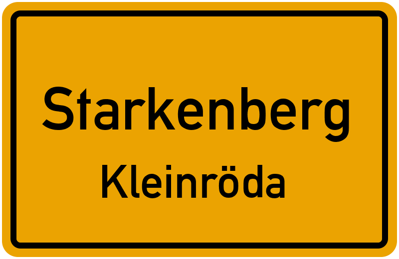 Ortsschild Starkenberg