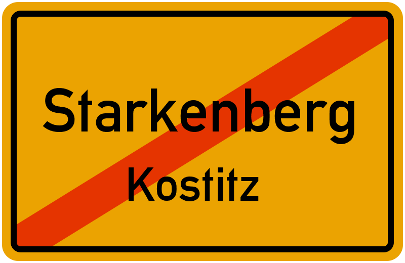 Ortsschild Starkenberg