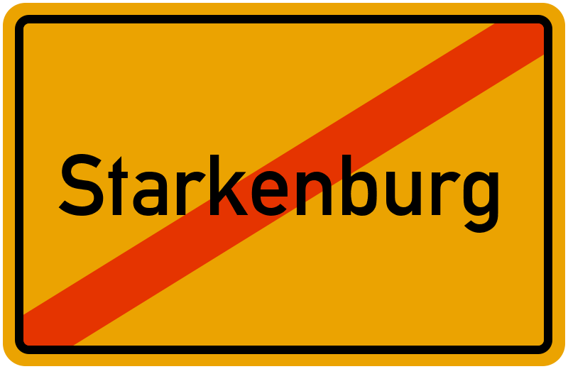 Ortsschild Starkenburg
