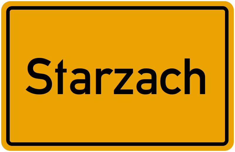 Ortsschild Starzach