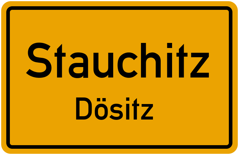 Ortsschild Stauchitz