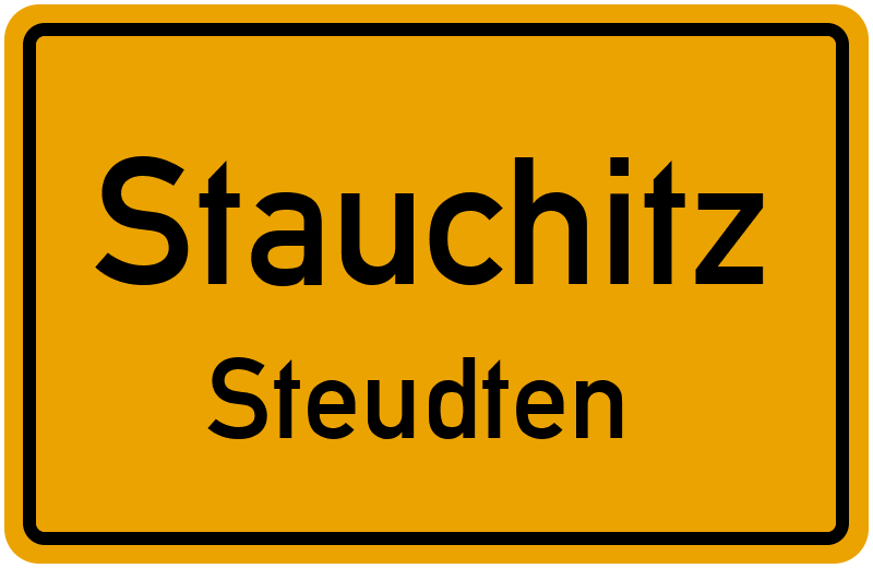 Ortsschild Stauchitz