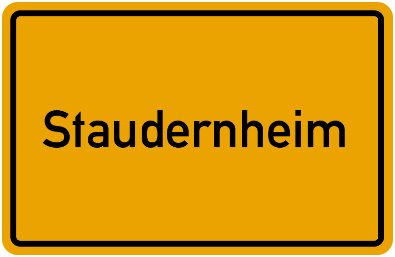 Ortsschild Staudernheim