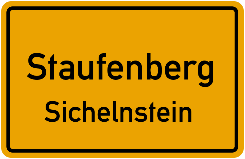 Ortsschild Staufenberg