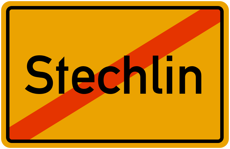 Ortsschild Stechlin