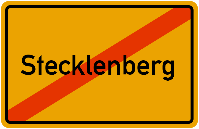 Ortsschild Stecklenberg