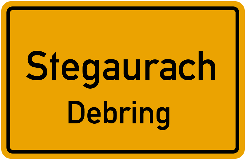 Ortsschild Stegaurach