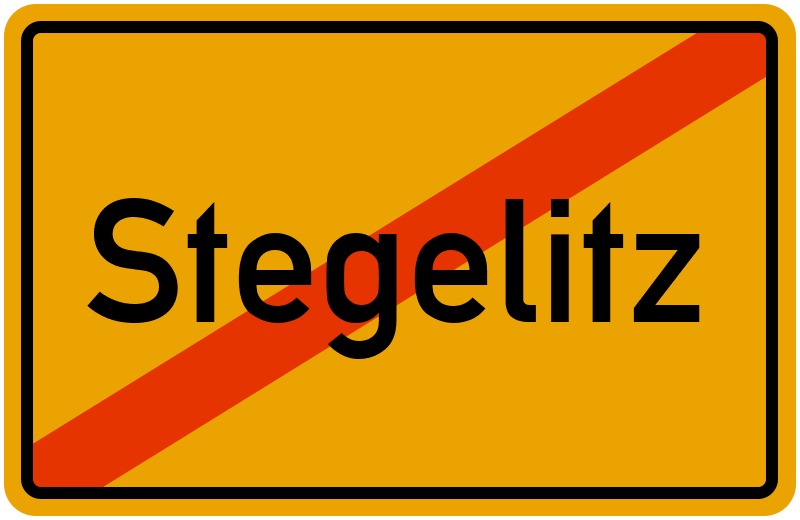 Ortsschild Stegelitz
