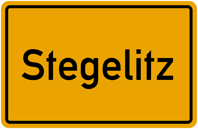 Ortsschild Stegelitz