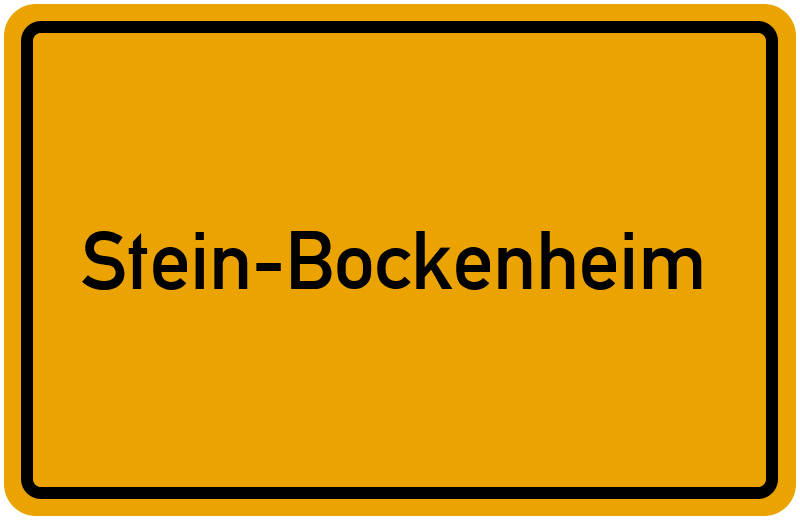 Ortsschild Stein-Bockenheim