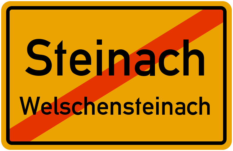 Ortsschild Steinach
