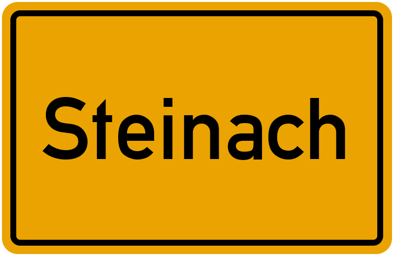 Ortsschild Steinach