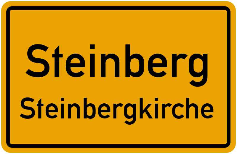 Ortsschild Steinberg