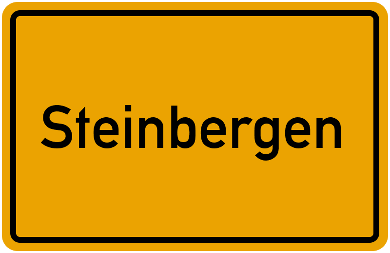 Ortsschild Steinbergen