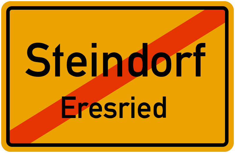 Ortsschild Steindorf