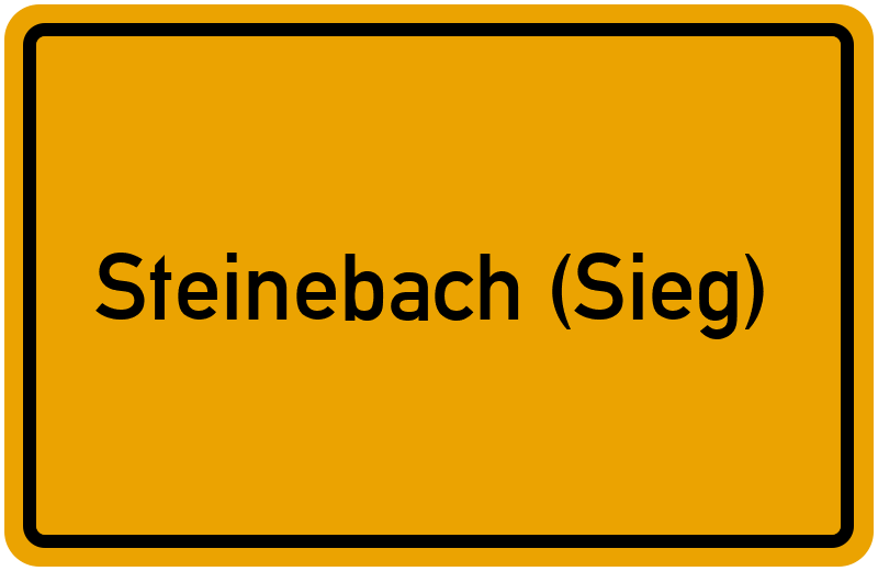 Ortsschild Steinebach (Sieg)