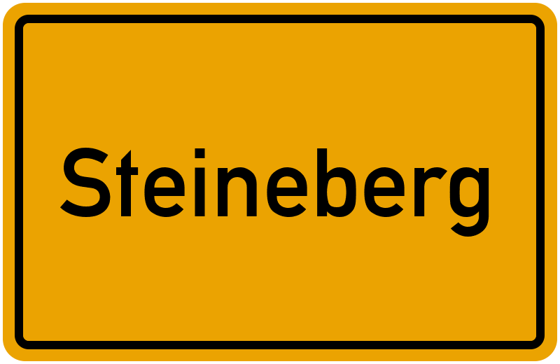 Ortsschild Steineberg