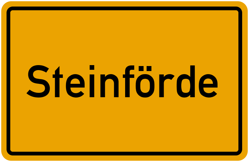 Ortsschild Steinförde