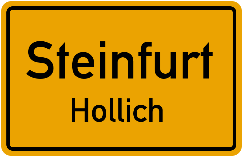 Ortsschild Steinfurt