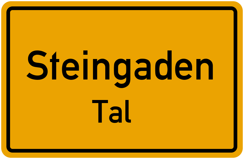 Ortsschild Steingaden