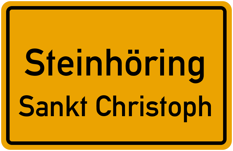 Ortsschild Steinhöring