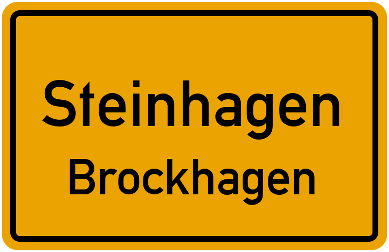 Ortsschild Steinhagen