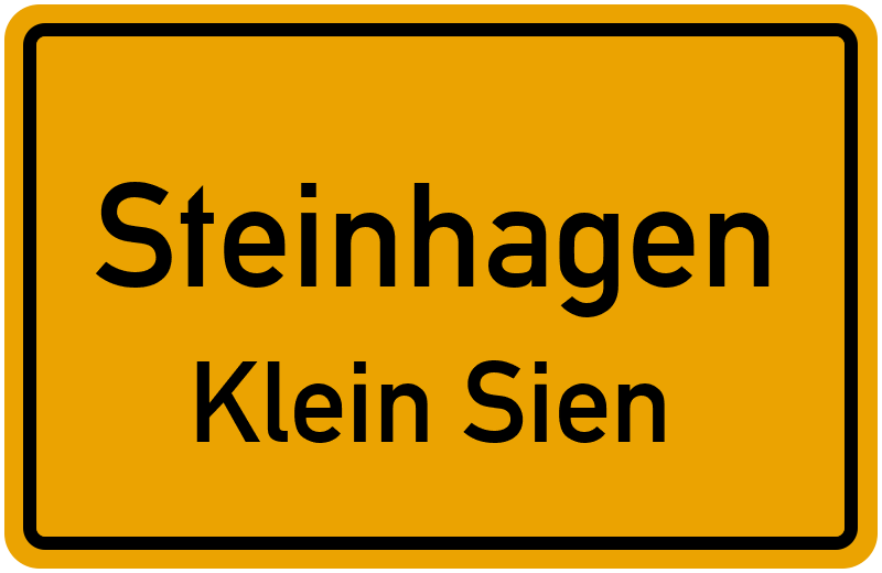Ortsschild Steinhagen