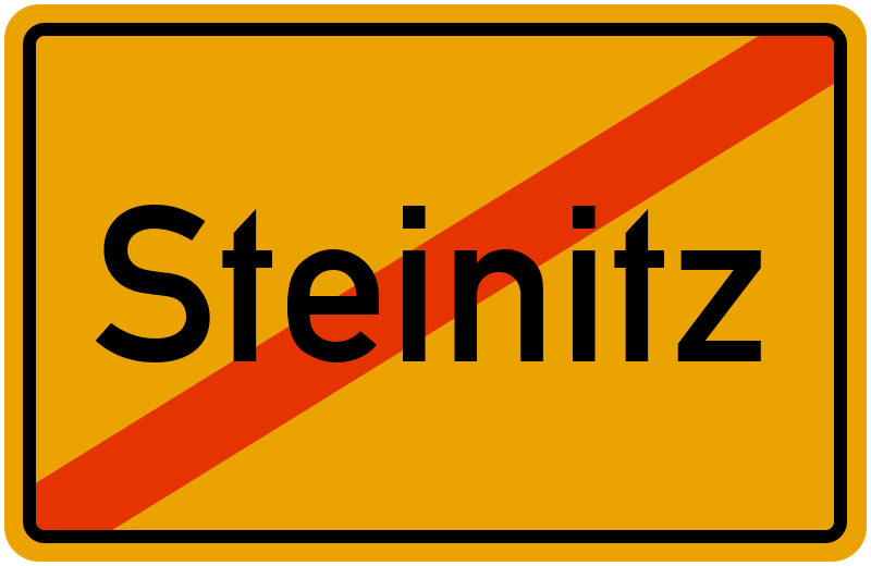Ortsschild Steinitz