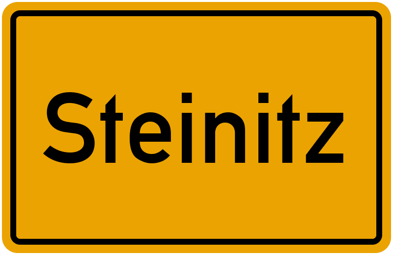 Ortsschild Steinitz