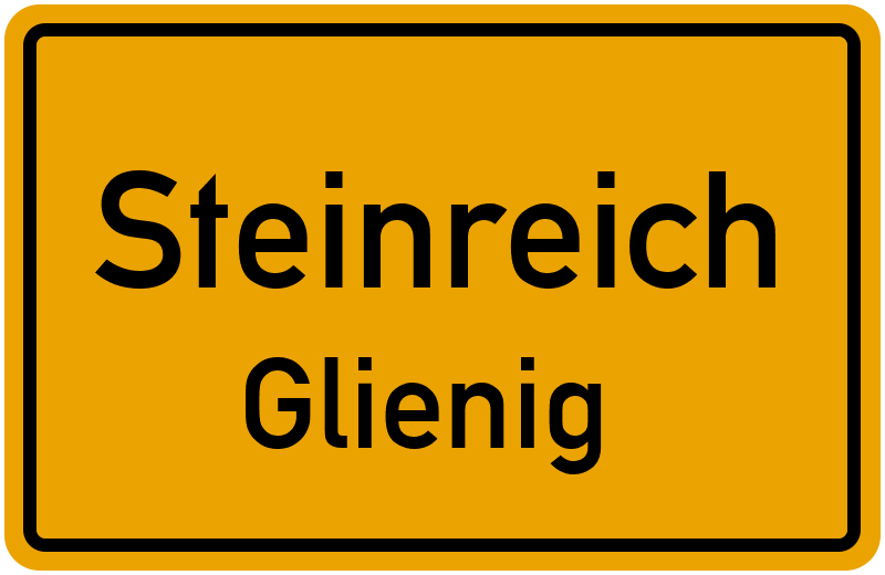 Ortsschild Steinreich