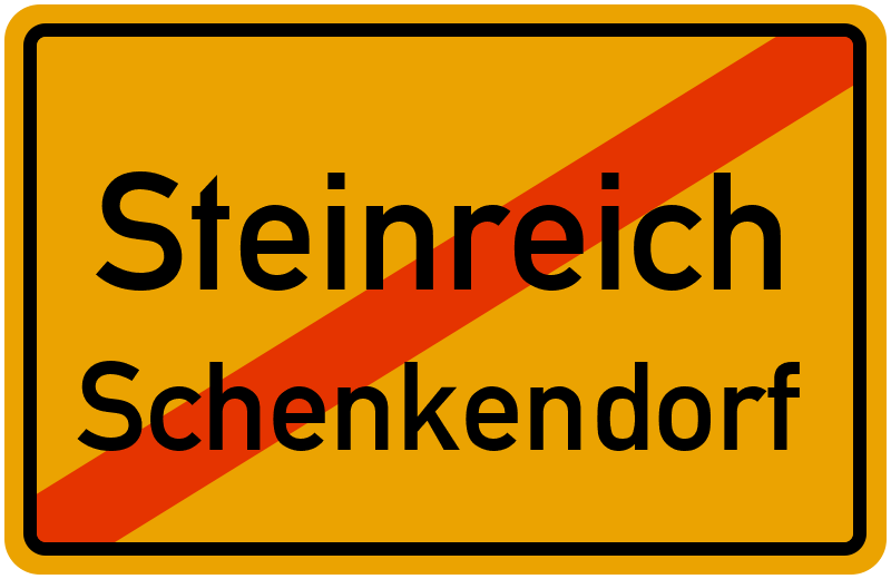 Ortsschild Steinreich
