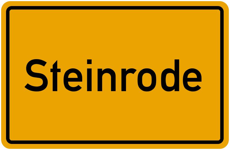 Ortsschild Steinrode