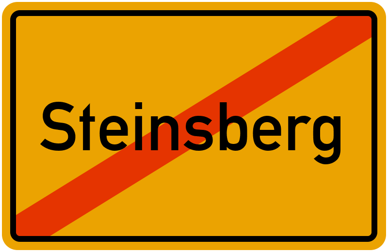 Ortsschild Steinsberg