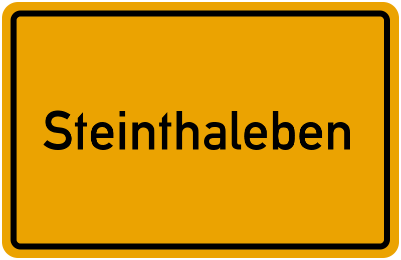 Ortsschild Steinthaleben
