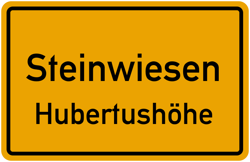 Ortsschild Steinwiesen