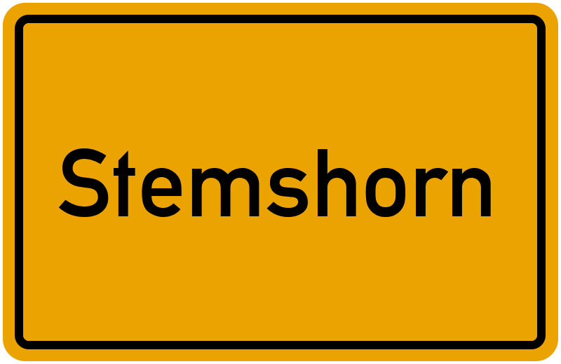 Ortsschild Stemshorn