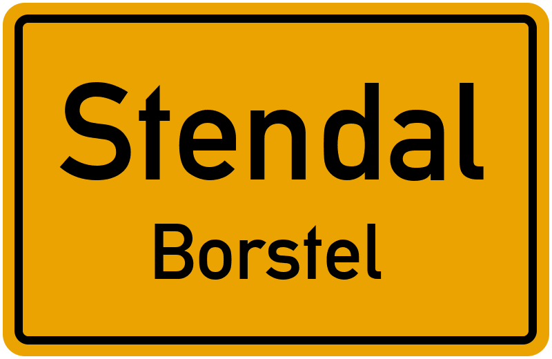 Ortsschild Stendal