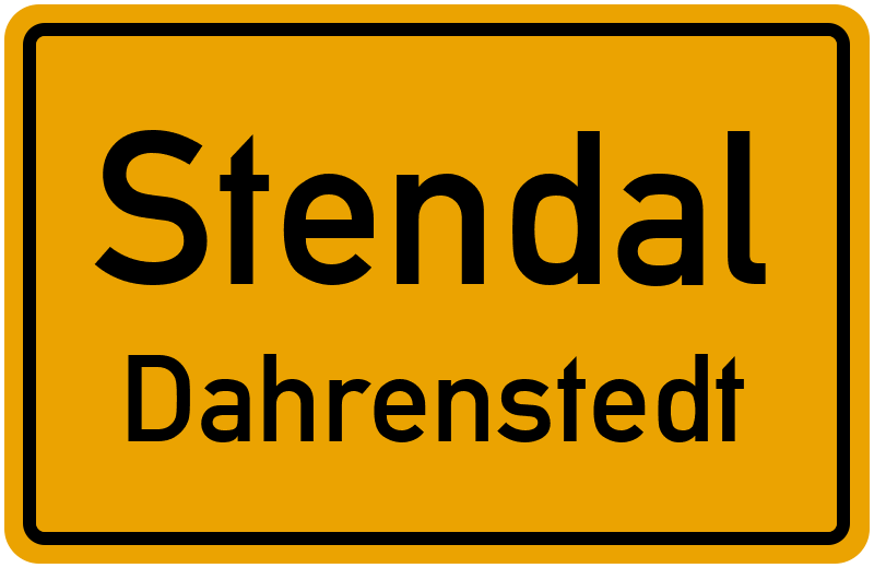Ortsschild Stendal