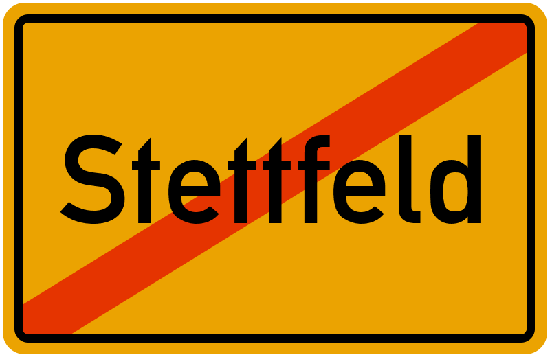Ortsschild Stettfeld
