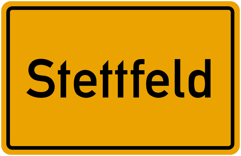 Ortsschild Stettfeld