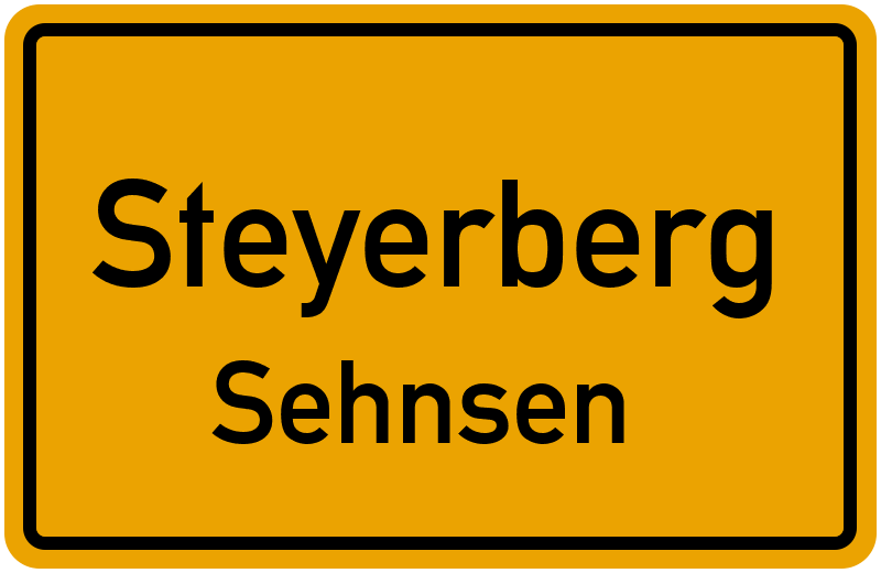 Ortsschild Steyerberg