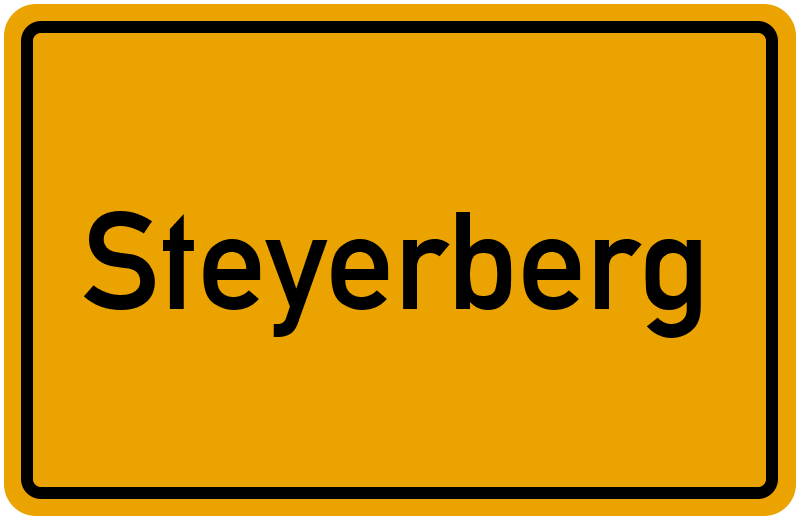 Ortsschild Steyerberg