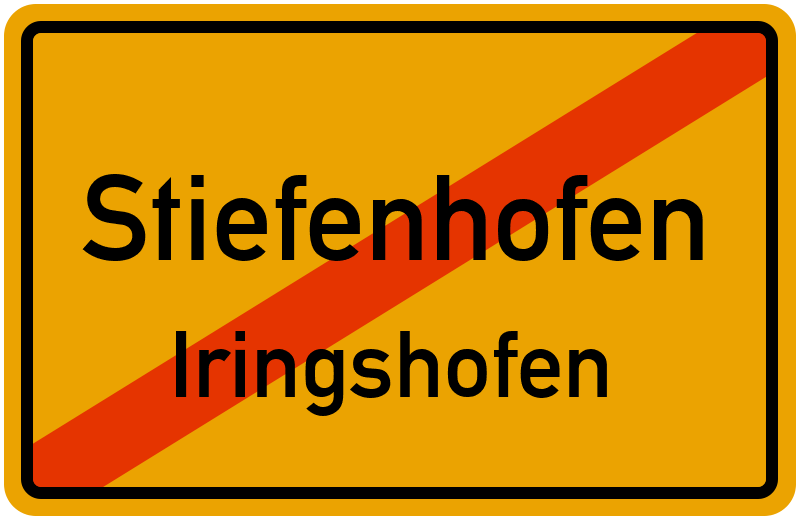 Ortsschild Stiefenhofen