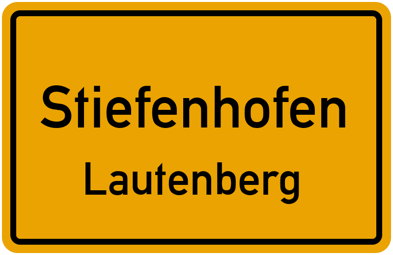 Ortsschild Stiefenhofen
