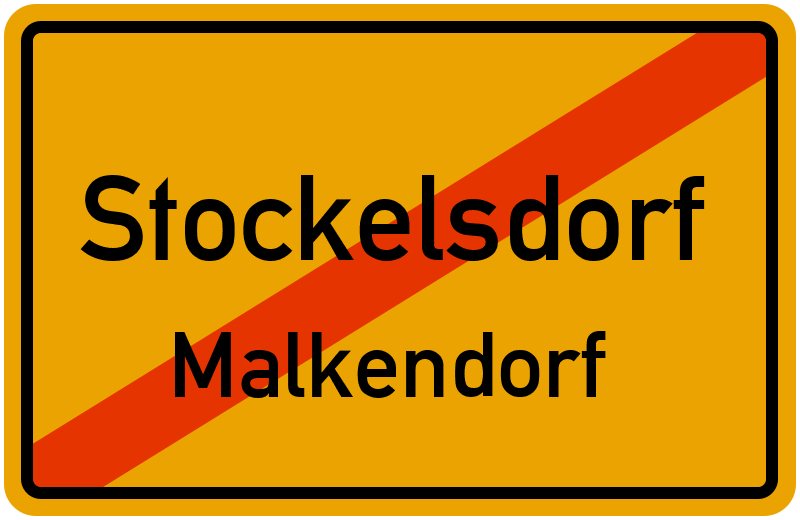 Ortsschild Stockelsdorf